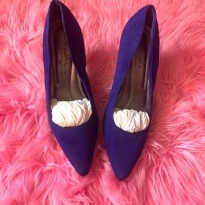 Blue Suede Heels